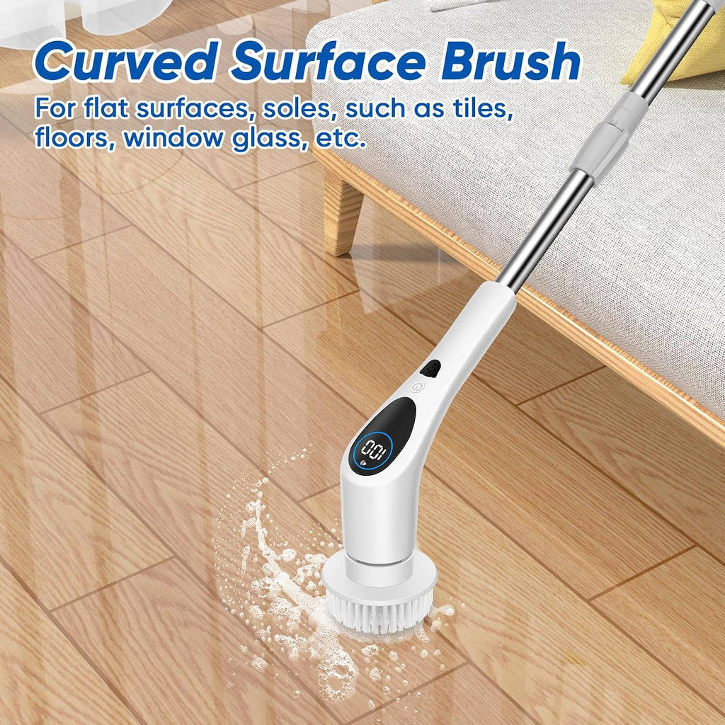 SOLV Replacement Brush Heads - 9 Piece Universal Spin Scrubber Head Set for Bathroom, Tile, Grout, Floor & Car
